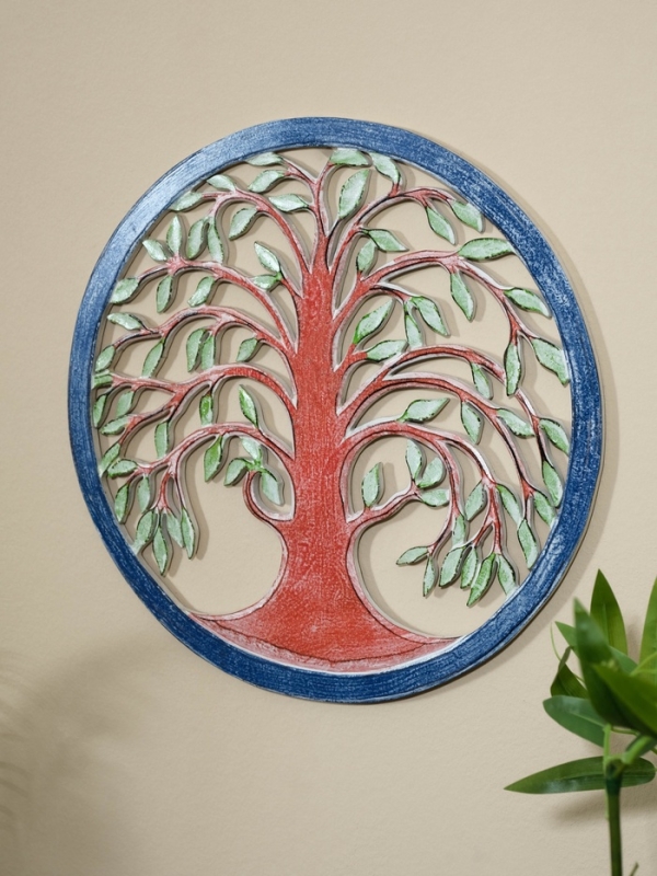 Панно резное МДФ  Панно резное МДФ "Древо жизни", 40х40х0,6 см