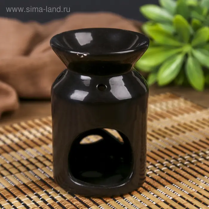 Аромалампа для эфирных масел &laquo;Веточка с листьями&raquo;, керамика, 11&times;7&times;7 см, МИКС