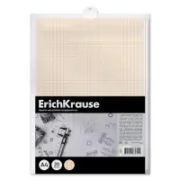Бумага для черчения А4, 20 листов, ErichKrause, пласт папка