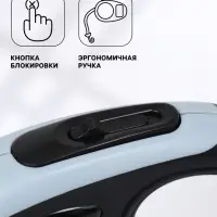 Рулетка &laquo;В путь!&raquo;, 5 м, до 15 кг, чёрная, серая