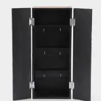 Ключница "Древо" (6 крючков) 14х7х32 см, МДФ, цв. золото