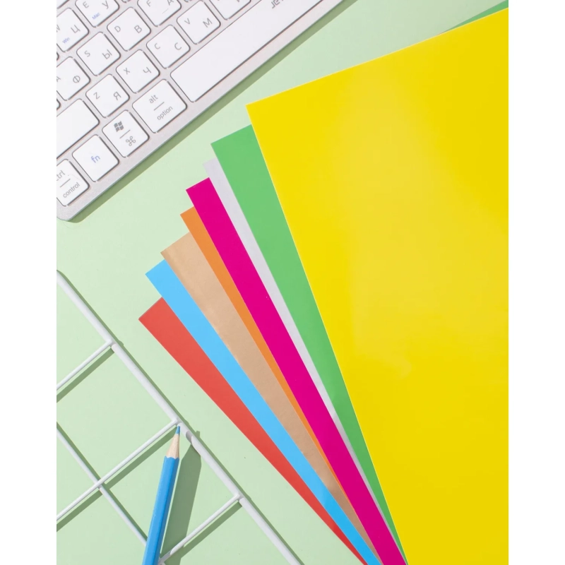 Бумага цветная 8л.8цв.А4 офсет Отличник