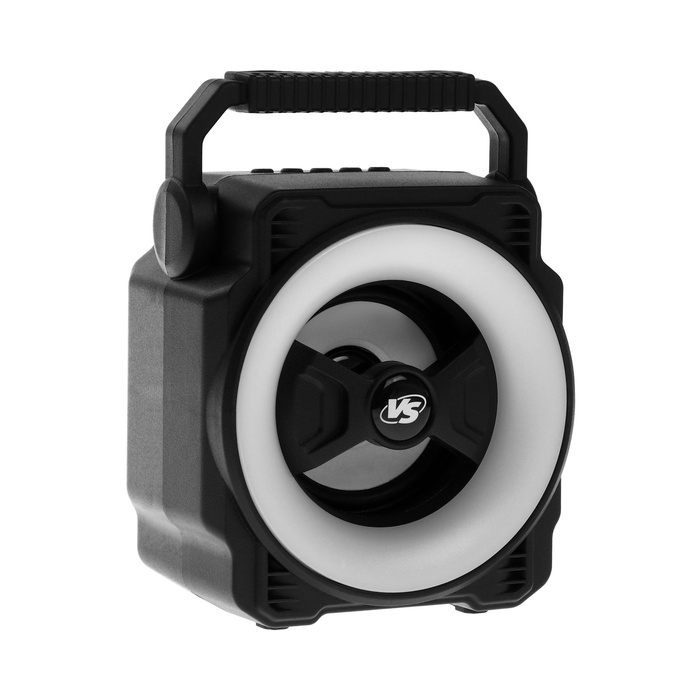 Портативная колонка VS08 LED, 5Вт, 1200мАч, FM, MP3, USB, microSD, TWS черная Портативная колонка VS08 LED, 5Вт, 1200мАч, FM, MP3, USB, microSD, TWS черная