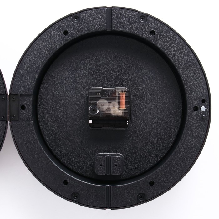 Часы настенные двусторонние, на подвесе, плавный ход, 36 х 32 см, d-25 см, циферблат 19 см