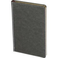 Ежедневник недатированный серый,А5,145х205мм,136л, Sidney NEBRASKA 3-128/09