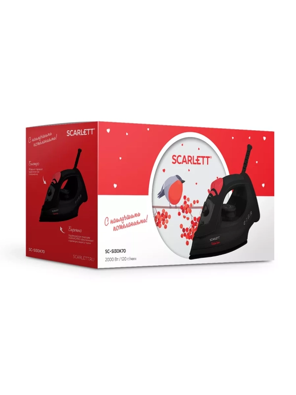 Утюг паровой 2000 Вт с керамическим покрытием SC-SI30K70 Утюг паровой 2000 Вт с керамическим покрытием SC-SI30K70