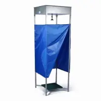 Душ дачный, 80 &times; 80 &times; 250 см, тент, бак антикоррозийный, 128 л, без ЭВН