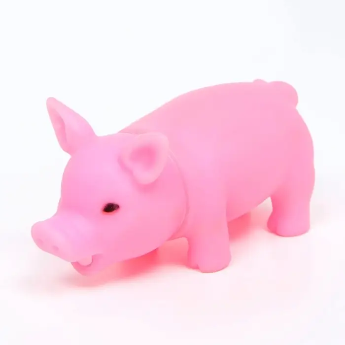 Игрушка пищащая &laquo;Маленький поросёнок&raquo; для собак, 9 см, бледно-розовая