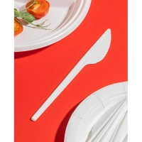 Нож одноразовый 180мм прозрачный, Комус, ПС, 50шт/уп