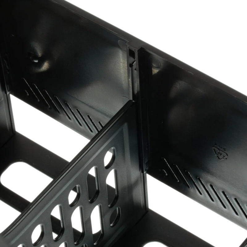 Лоток вертикальный д/бумаг Deli E9844,сбор,4отд,чер,325x257x275мм,пл