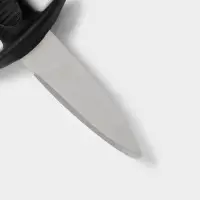 Нож для устриц Доляна, 14&times;4.4 см, длина лезвия 5.7 см, чёрный