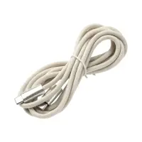 Кабель Type-C-Type-C, 3 А, 1.8 м, TPE, серый