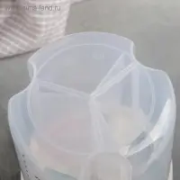 Банка пластиковая для сыпучих продуктов, 3 отсека, 12,5×15,5 см, цвет МИКС Банка пластиковая для сыпучих продуктов, 3 отсека, 12,5×15,5 см, цвет МИКС