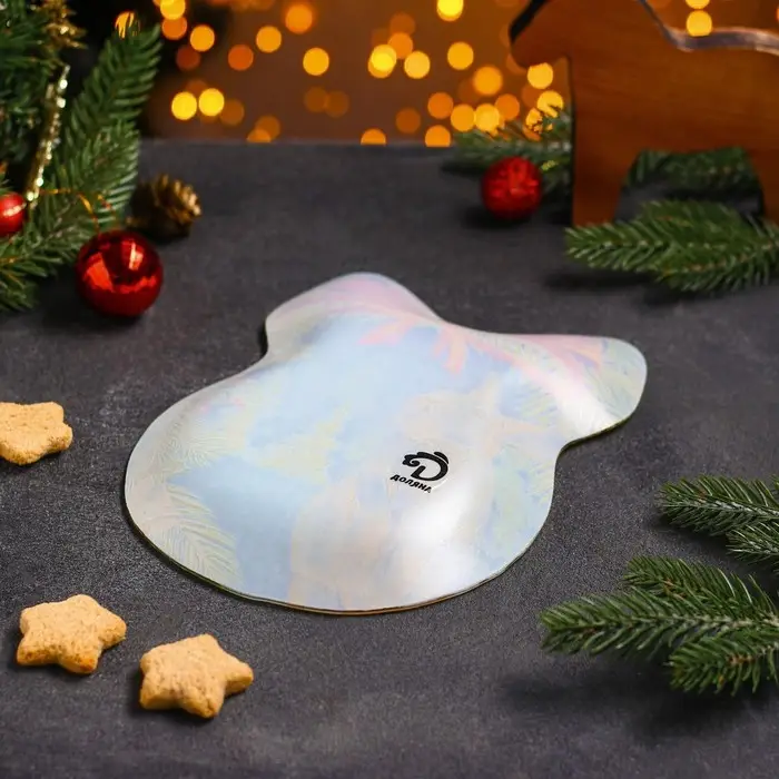 Блюдо стеклянное сервировочное Доляна «Бант. Кролик в лесу», 23×16,5 см Блюдо стеклянное сервировочное Доляна «Бант. Кролик в лесу», 23×16,5 см