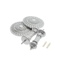 Держатель для штор CAPPIO KS030, d=95 мм, цвет серебро, 2 шт.
