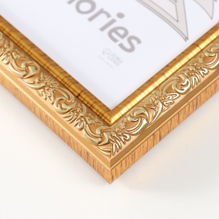 Фоторамка пластик Фоторамка пластик "Винтаж" 15х21 см, золото