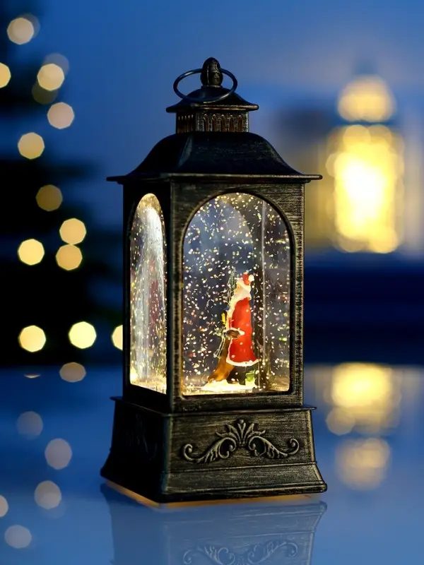 Фигура светодиодная фонарь  Фигура светодиодная фонарь "Дед мороз", 20х9х9 см, AAAx3, Т/БЕЛЫЙ