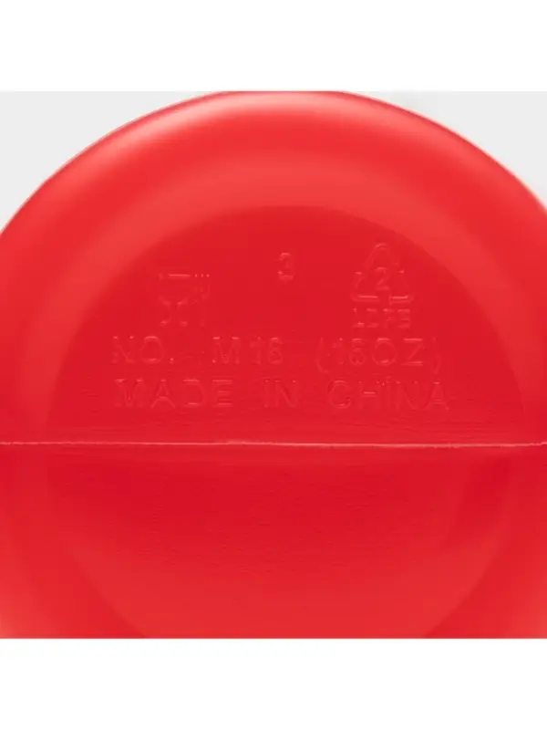 Бутылка для соуса, 450 мл, 6.5&times;20 см, пластик, красная