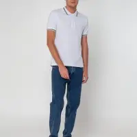 Рубашка поло Virma Stripes, белая, размер S