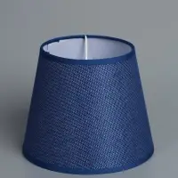 Абажур BayerLux &laquo;Кантри. Рогожка&raquo;, E27 или E14, синий, 16&times;16&times;13 см