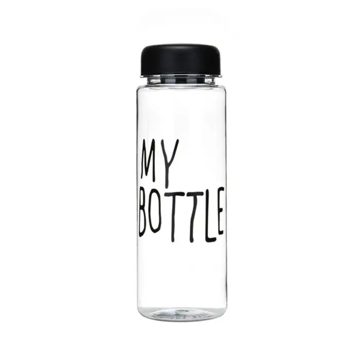 Бутылка для воды My bottle, 500 мл, 19.5&times;6.5 см, чёрная