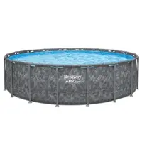 Бассейн каркасный Steel Pro Max, 549&times;132 см, фильтр-насос, лестница, тент, круглый, 561KC Bestway