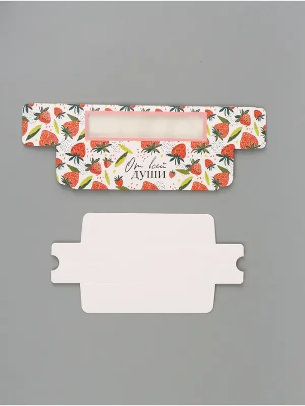 Коробка подарочная с окном &laquo;От всей души&raquo;, 18&times;5.5&times;5.5 см, самосборная