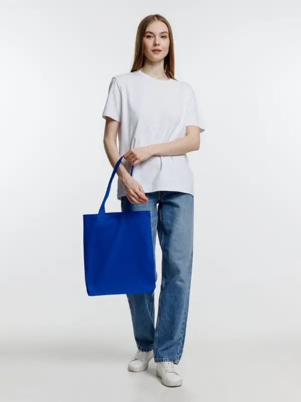 Холщовая сумка Strong 210, синяя Холщовая сумка Strong 210, синяя