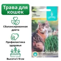 Семена Трава для кошек, 10 г, &laquo;Евро-семена&raquo;