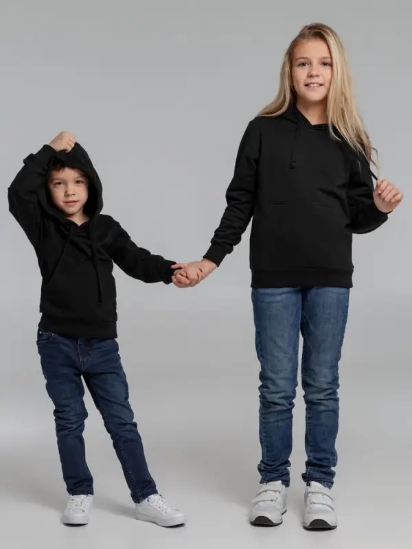 Худи детское Kirenga Kids 2.0, черное, 6 лет