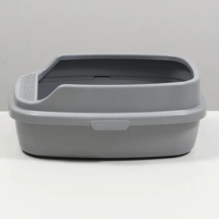 Туалет Айша M с бортом 53&times;39&times;21 см серый FIX