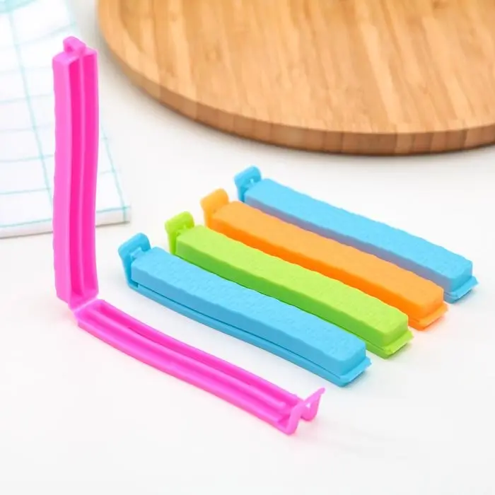 Зажимы для пакета, 11 см, 5 шт, цвет МИКС Зажимы для пакета, 11 см, 5 шт, цвет МИКС