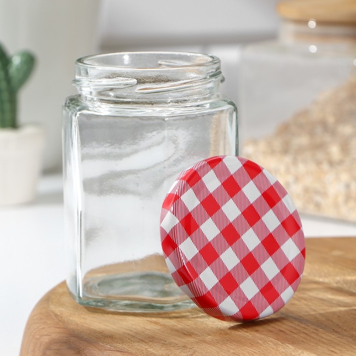 Банка стеклянная для сыпучих продуктов с металлической крышкой «Классика», 280 мл, 7,5×9,5 см, цвет МИКС Банка стеклянная для сыпучих продуктов с металлической крышкой «Классика», 280 мл, 7,5×9,5 см, цвет МИКС