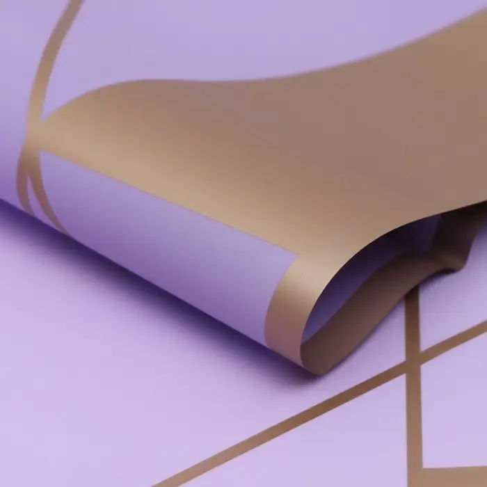 Плёнка для цветов и флористики, лиловый 58×58 см Плёнка для цветов и флористики, лиловый 58×58 см