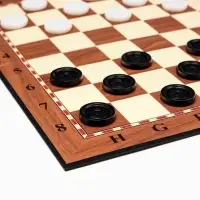 Шашки игра настольная, с доской 33&times;33 см, d=2.5 см