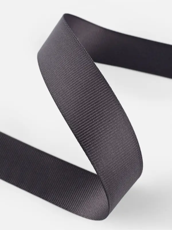 Лента репсовая, 25 мм, 23&plusmn;1 м, тёмно-серая №242