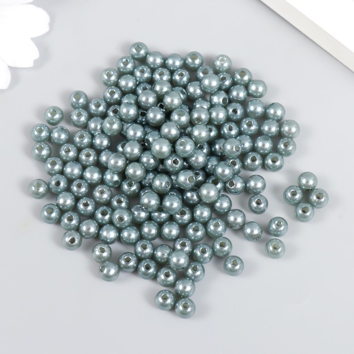 Бусины для творчества пластик "Небесный" набор 200 шт  d=0,6 см