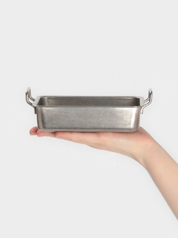 Противень для подачи 15х11х3,5см, 304 сталь Противень для подачи 15х11х3,5см, 304 сталь