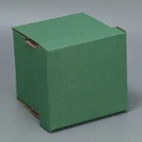 Коробка подарочная складная, упаковка, «Оливковая», 16.5 х 15.5 х 15 см