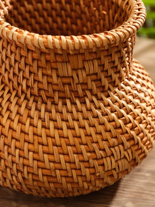 Корзинка плетеная ротанг, 16х16х13 см