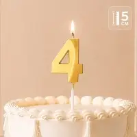 Свеча для торта, цифра &laquo;4&raquo;, 11.5&times;2.3 см