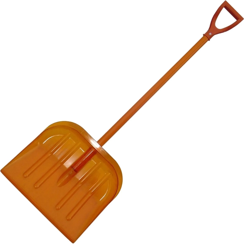 Лопата для уборки снега БАРСКАЯ 46x40 см пласт/ковш алюм/черен V-ручка 5460
