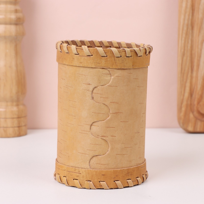 Туес &laquo;Чай&raquo;, с тиснением, 8,5&times;8,5&times;12 см, береста