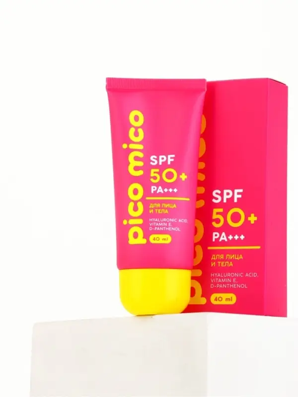 Крем солнцезащитный для лица и тела, SPF 50, 40 мл, PICO MICO