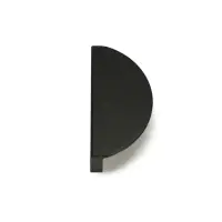 Ручка-скоба CAPPIO H002BL полукруглая, алюминий, L=78 мм, м/о 65 мм, чёрная