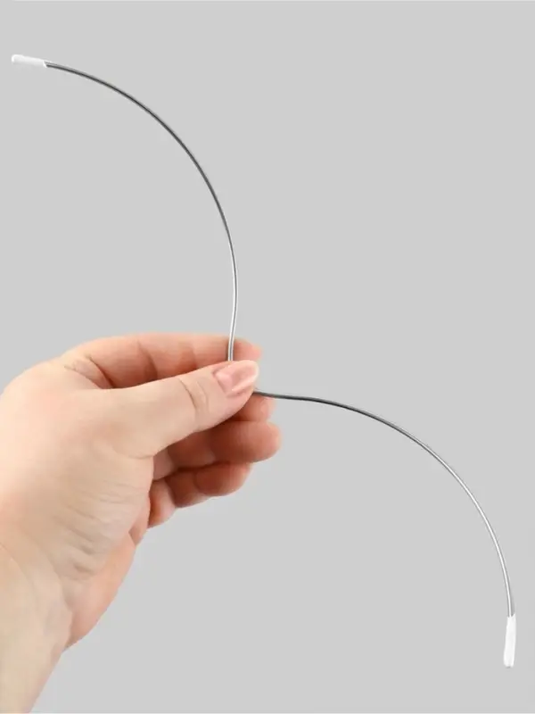 Монокость для бюстгальтера, 180 + 180 мм, цвет серебряный