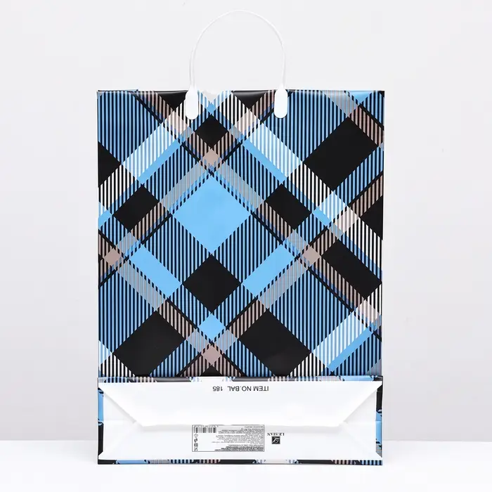 Пакет "Шотландские мотивы", мягкий пластик, 42 x 32 см, 120 мкм