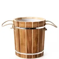 Ведро-запарник для бани и сауны &laquo;Добрыня&raquo;, 20 л, деревянное, пластмассовая вставка