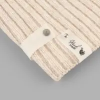 Бирка с кнопкой Hand made, 8&times;1.8 см, 10 шт., белая, чёрная