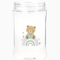 Поильник - непроливайка детский с силиконовой трубочкой и грузиком, от 9 мес., 350 мл., на ленте, цвет голубой, Крошка Я